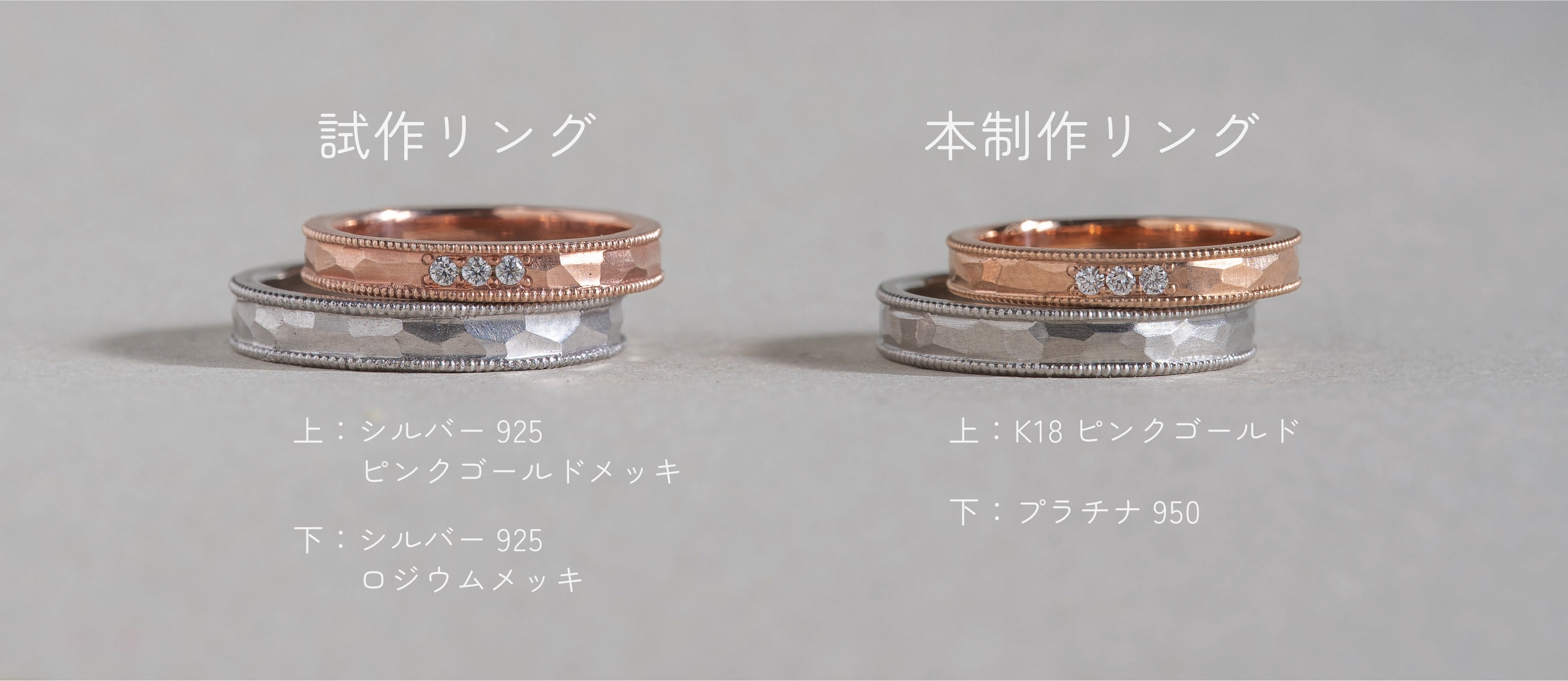 オーダーメイドで一番怖い“イメージと違う”を無くす試作リング